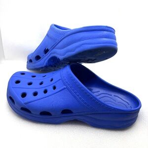 LL Bean Unisex Blue Slip On Slides Sandals Men's Sz 7 / Women’s Sz 9